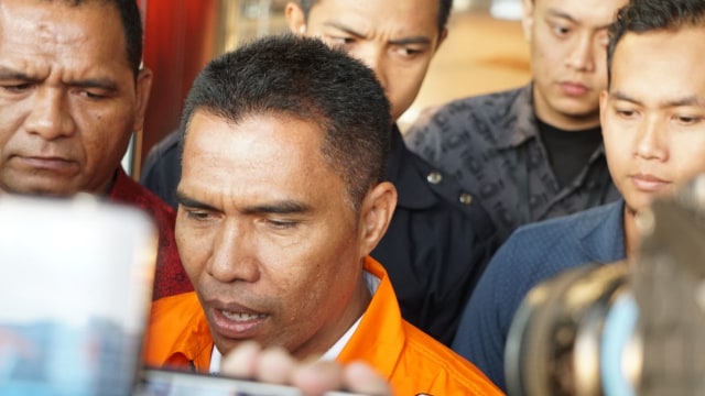 Abdul Hakim, ketua DPRD Malang, di KPK (Foto: Nugroho Sejati/kumparan)