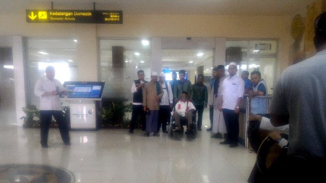 Nyak Sandang tiba di Aceh. (Foto: Zuhri Noviandi/kumparan)