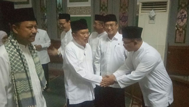 Wapres Jusuf Kalla di Masjid Agung Al Azhar. (Foto: Adim Mugni/kumparan)