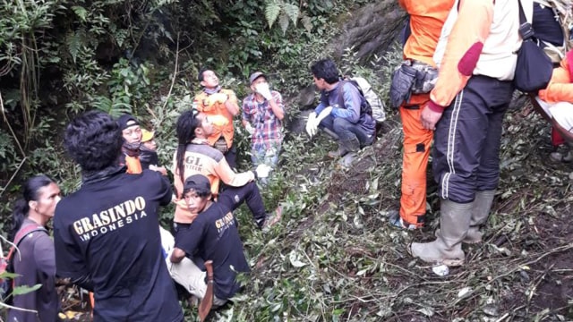 Basarnas temukan pendaki asal Slovakia yang hilang (Foto: Dok. Basarnas Semarang)