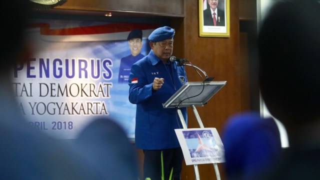 SBY lantik pengurus DPD Demokrat Jogja. (Foto: Dok. Tim Media AHY)