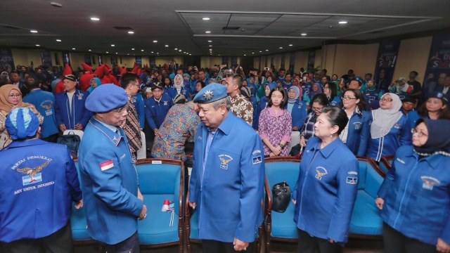 SBY dan AHY lantik pengurus DPD Demokrat Jogja. (Foto: Dok. Tim Media AHY)