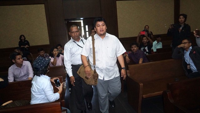 Hilman Mattauch bersaksi dalam sidang Bimanesh. (Foto: Fanny Kusumawardhani/kumparan)