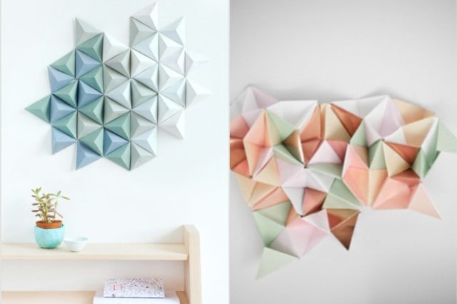 Murah Meriah, Ini 7 Ide Membuat Hiasan Dinding Kamar Dari Origami!