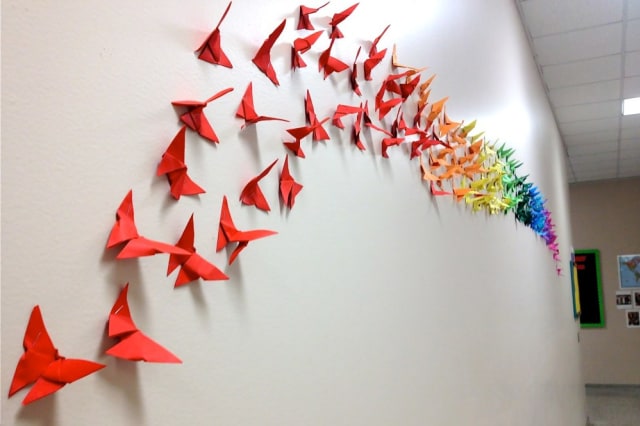 Murah Meriah, Ini 7 Ide Membuat Hiasan Dinding Kamar Dari Origami! (5)