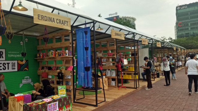 Booth di Maker Fest 2018. (Foto: Muhammad Fikrie/kumparan)