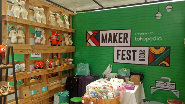 Booth Bobi Craft di Maker Fest 2018. (Foto: Muhammad Fikrie/kumparan)