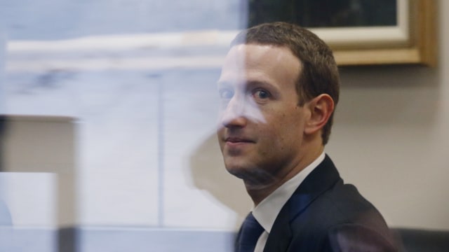 CEO Facebook Mark Zuckerberg di Capitol Hill. (Foto: Leah Millis/Reuters)