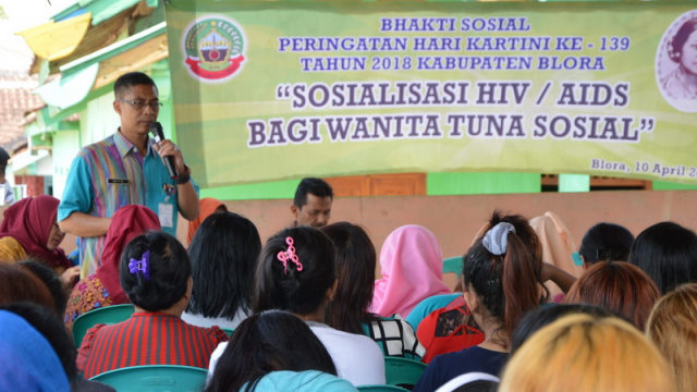 Warga Lokalisasi Jepon Blora Ikuti Sosialisasi HIV/AIDS