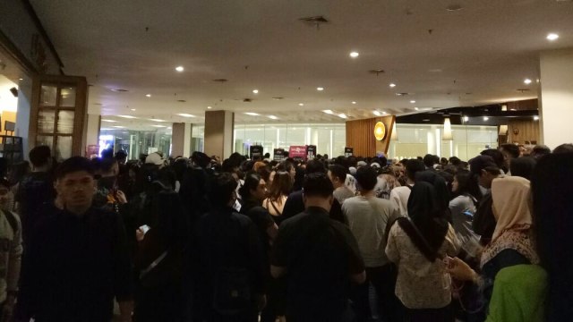 Antrean konser The Script di The Hall Kasablanka. (Foto: DN Mustika/kumparan)