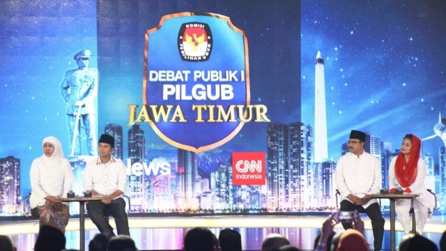 Debat Pilgub Jatim (Foto: Phaksy/kumparan)