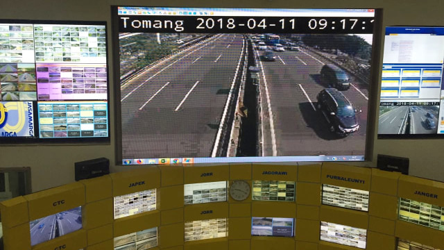 Jasa Marga Traffic Information Center. (Foto: Soejono Eben Ezer Saragih/kumparan)