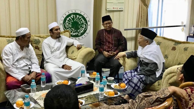 FPI bertemu KH Ma'ruf Amin Bahas Puisi Sukmawati (Foto: dok. MUI)