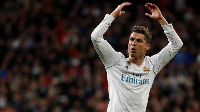 Ekspresi Ronaldo usai mencetak gol. (Foto: Susana Vera/Reuters)