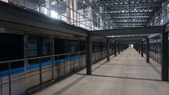 Suasana Depo MRT Lebak Bulus. (Foto: Fitra Andrianto/kumparan)