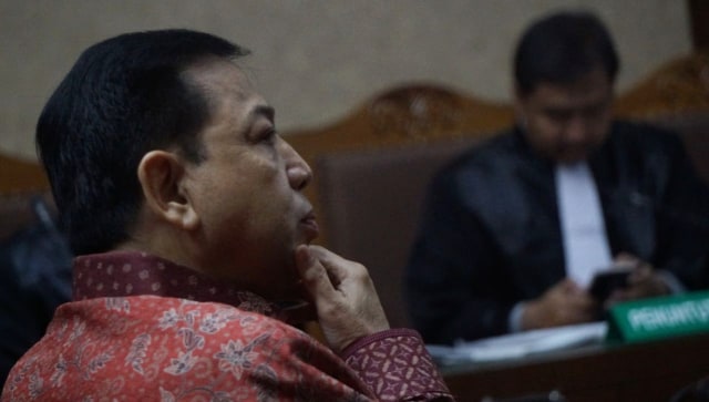 Sidang pledoi Setya Novanto. (Foto: Fanny Kusumawardhani/kumparan)