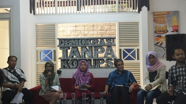 Diskusi ICW (Foto: Soejono Eben Ezer Saragih/kumparan)