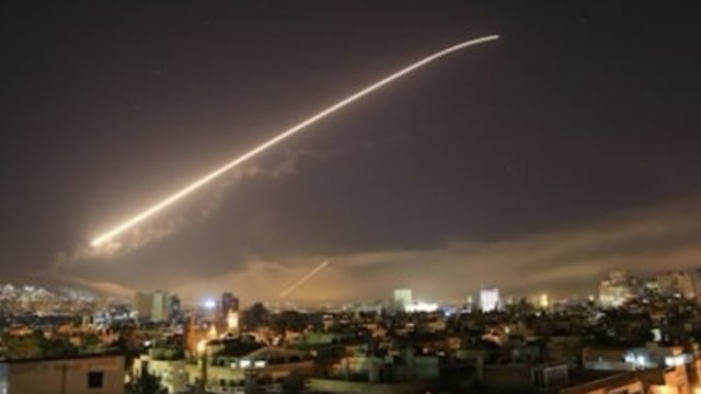 Serangan di Damaskus, Suriah (Foto: AP Photo/Hassan Ammar)