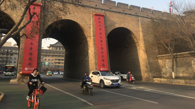 City Wall Xi'an, China. (Foto: Feby Dwi Sutianto/kumparan)