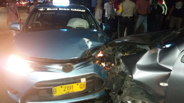 Kecelakaan Didekat PTIK (Foto: TMC Polda Metro Jaya)