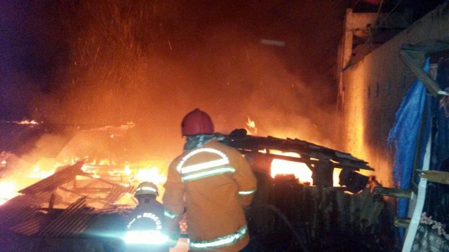 Kebakaran di Cijantung. (Foto: Dok. Istimewa)