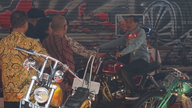 Presiden Jokowi di IIMS 2018 (Foto: Yudhistira Amran Saleh/kumparan)