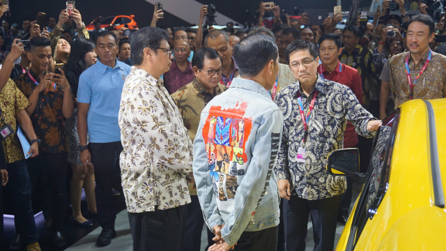 Presiden Jokowi kunjungi IIMS (Foto: Yudhistira Amran Saleh/kumparan)