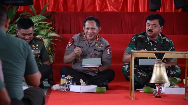 Kunjungan kerja Panglima TNI dan Kapolri di Aceh. (Foto: Dok. Humas Polri)