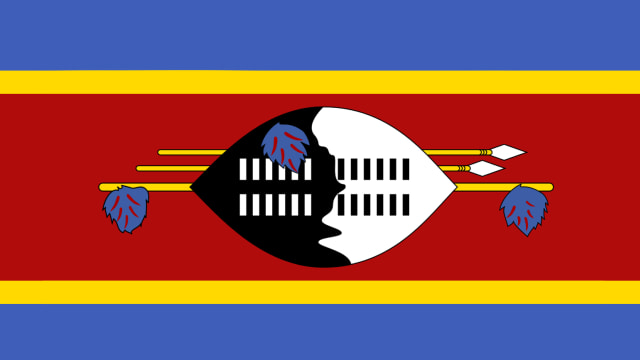 Bendera Swaziland. (Foto: Wikipedia)