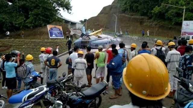 Kecelakaan heli di Sulawesi. (Foto: DoK.Istimewa)