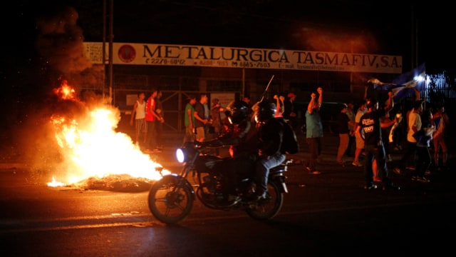 Kerusuhan di Nikaragua. (Foto: REUTERS/Jorge Cabrera)