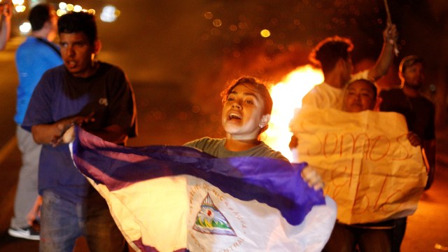 Kerusuhan di Nikaragua. (Foto: REUTERS/Jorge Cabrera)