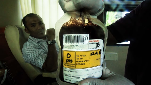 Ilustrasi donor darah. (Foto: Antara/Rahmad)