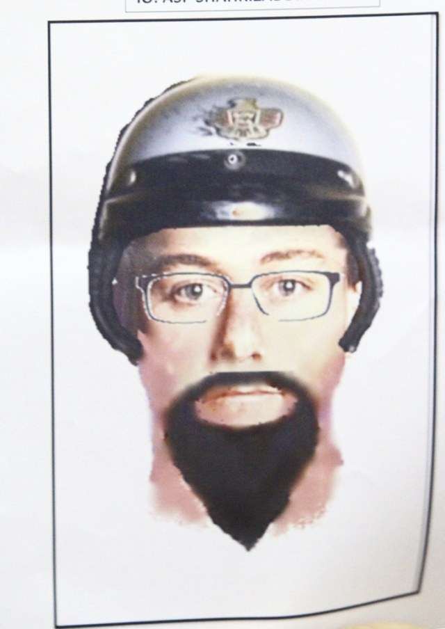 Sketsa wajah pembunuh imam Palestina (Foto: AP Photo)