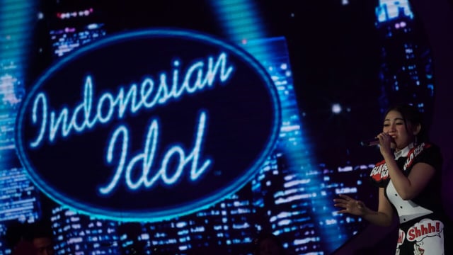 Via Valen di Grand Final Indonesia Idol (Foto: Jamal Ramadhan/kumparan)
