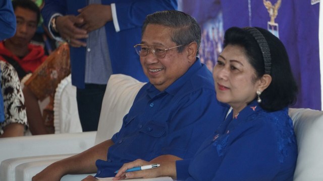 SBY dan Ani silaturahmi dengan warga Tangsel. (Foto: Jamal Ramadhan/kumparan)