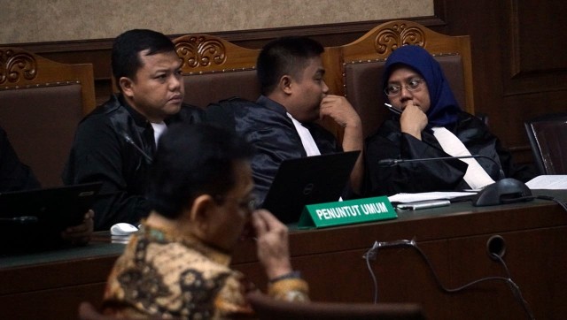 Setya Novanto divonis 15 tahun penjara. (Foto: Fanny Kusumawardhani/kumparan)