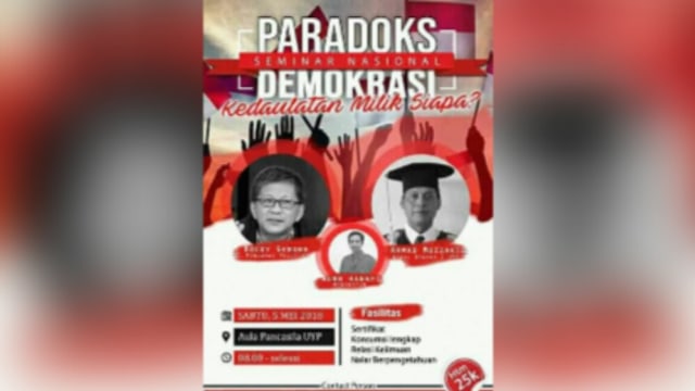 Rocky Gerung Akan Isi Seminar Nasional di Universitas Yudharta Pasuruan
