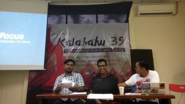 Konpers Koalisi Selamatkan Teluk Jakarta (KSTJ). (Foto: Yuana Fatwalloh/kumparan)