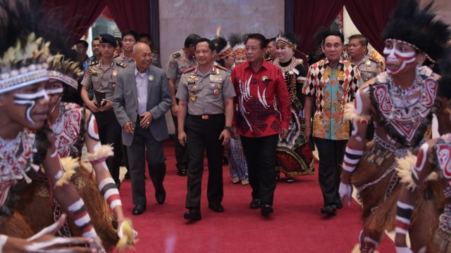 Kapolri di acara silaturahmi reuni eks Trikora. (Foto: dok. Mabes Polri)