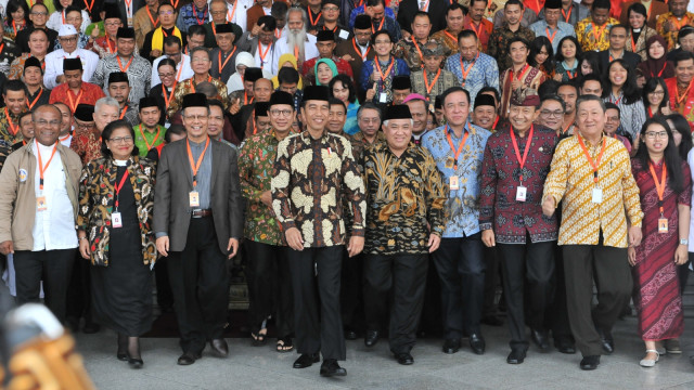 Joko Widodo terima pemuka agama di Istana Bogor. (Foto: dok. Sekretariat Kabinet RI)