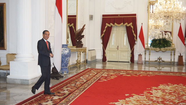 Presiden Jokowi di Istana Kepresidenan. (Foto: Yudhistira Amran Saleh/kumparan)