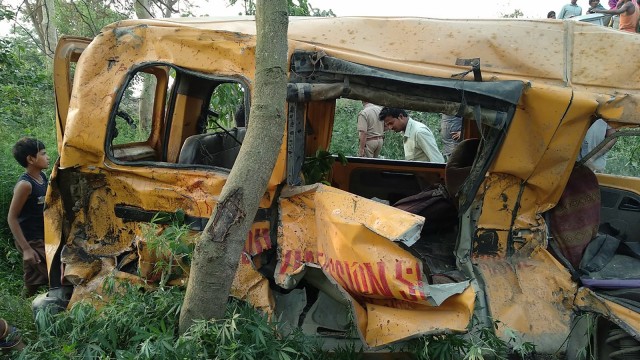 Kecelakaan di India. (Foto: AFP)