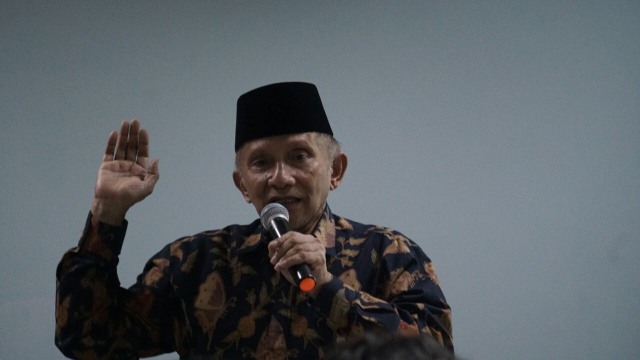 Politikus Indonesia, Amien Rais. Foto: Jamal Ramadhan/kumparan