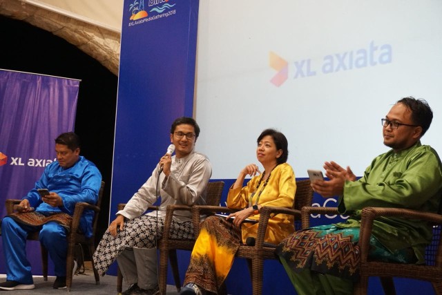 Konferensi pers XL Axiata di Pulau Bintan. (Foto: XL Axiata)