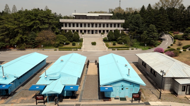Panmunjom. (Foto: AFP/Korea Summit Press Pool )