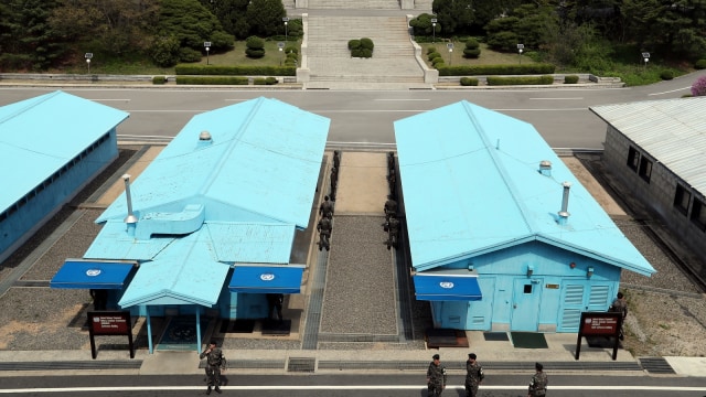 Panmunjom. (Foto: AFP/Korea Summit Press Pool )