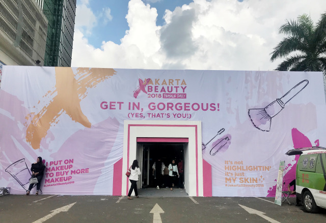 Beauty tent JakartaXBeauty 2018 (Foto: dok. Stephanie Elia/kumparan)