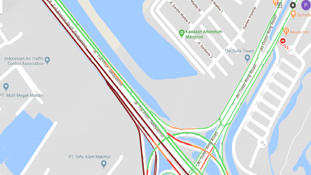 Macet Tol Soetta (Foto: Dok. Google Maps)