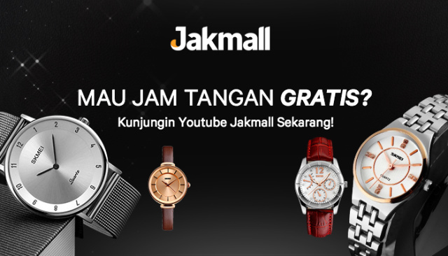Ikuti Giveaway Jam Tangan Gratis di Youtube Jakmall.com
